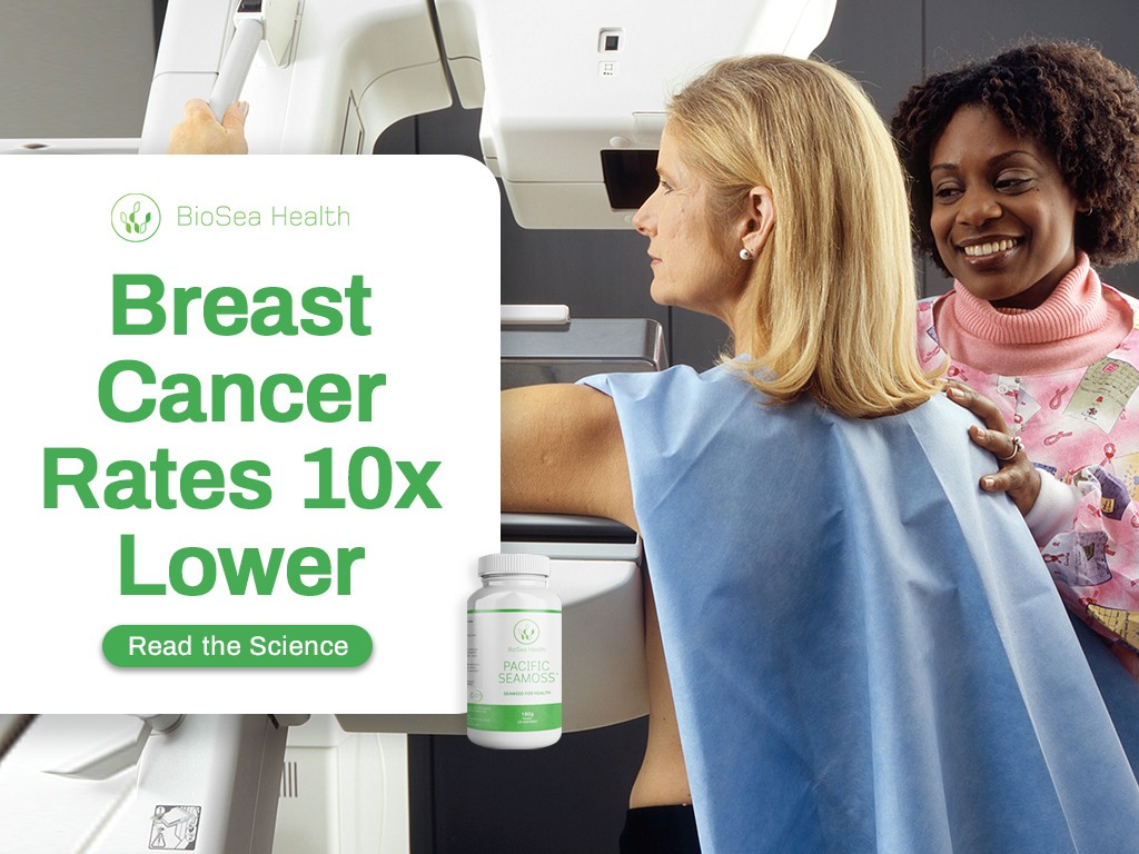 Breast Cancer Rates are 1/10 in Japan than UK with seaweed